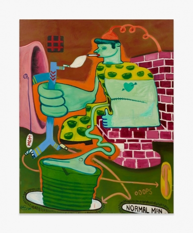 Peter Saul, "Sex Deviate Being Executed," 1964.