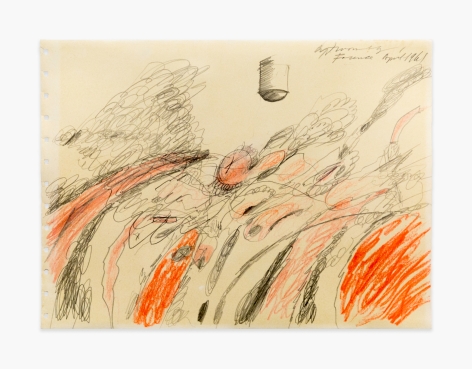 Cy Twombly Untitled (Study for “Triumph of Love”), 1961